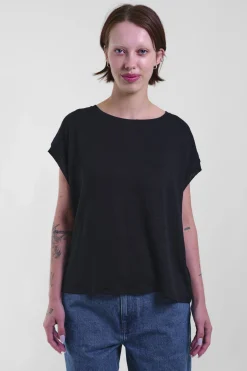 Adela Top Linen, Black