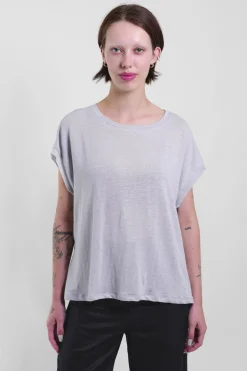 Adela Top Linen, Silver