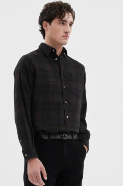Algot Wool Shirt, Espresso