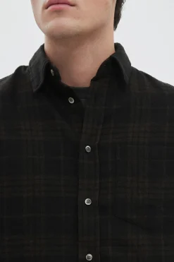 Algot Wool Shirt, Espresso