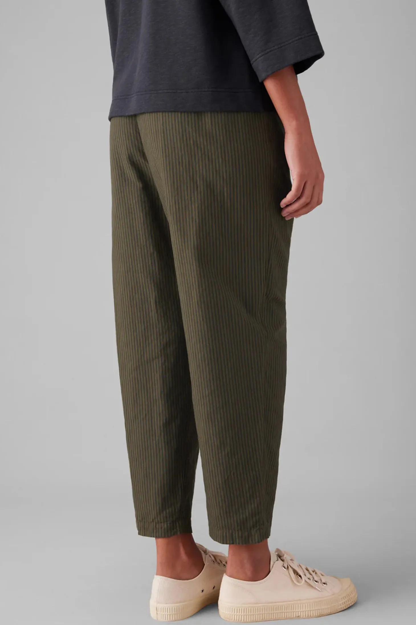 Alix Stripe Trousers, Fawn