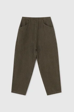 Alix Stripe Trousers, Fawn