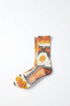 Allrounder Crew Tie Dye, Yellow/ Red