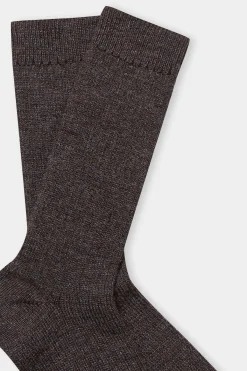 Alpaca Socks, Undyed Brown