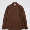 Anton Flannel Shirt, Rust Brown