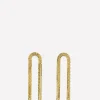 Arcade Short Earring, Gold