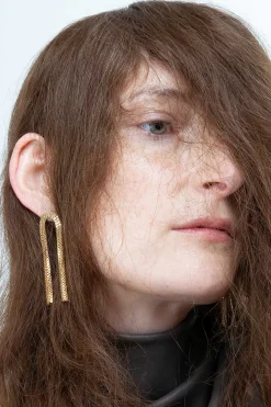 Arcade Short Earring, Gold