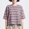 Ascent T-Shirt, Purple Stripe