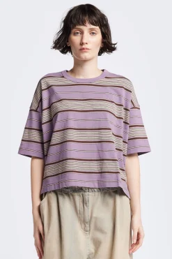 Ascent T-Shirt, Purple Stripe