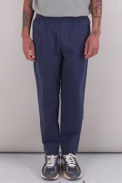Assembly Trousers, Navy Seersucker
