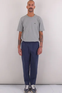 Assembly Trousers, Navy Seersucker