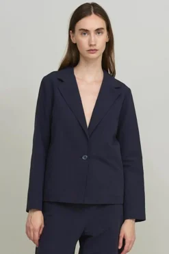 Basic Blazer, Navy Blue