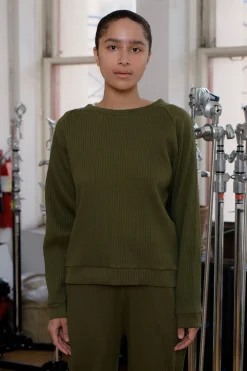 Basic Sweat Rib, Dark Green