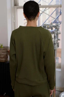 Basic Sweat Rib, Dark Green