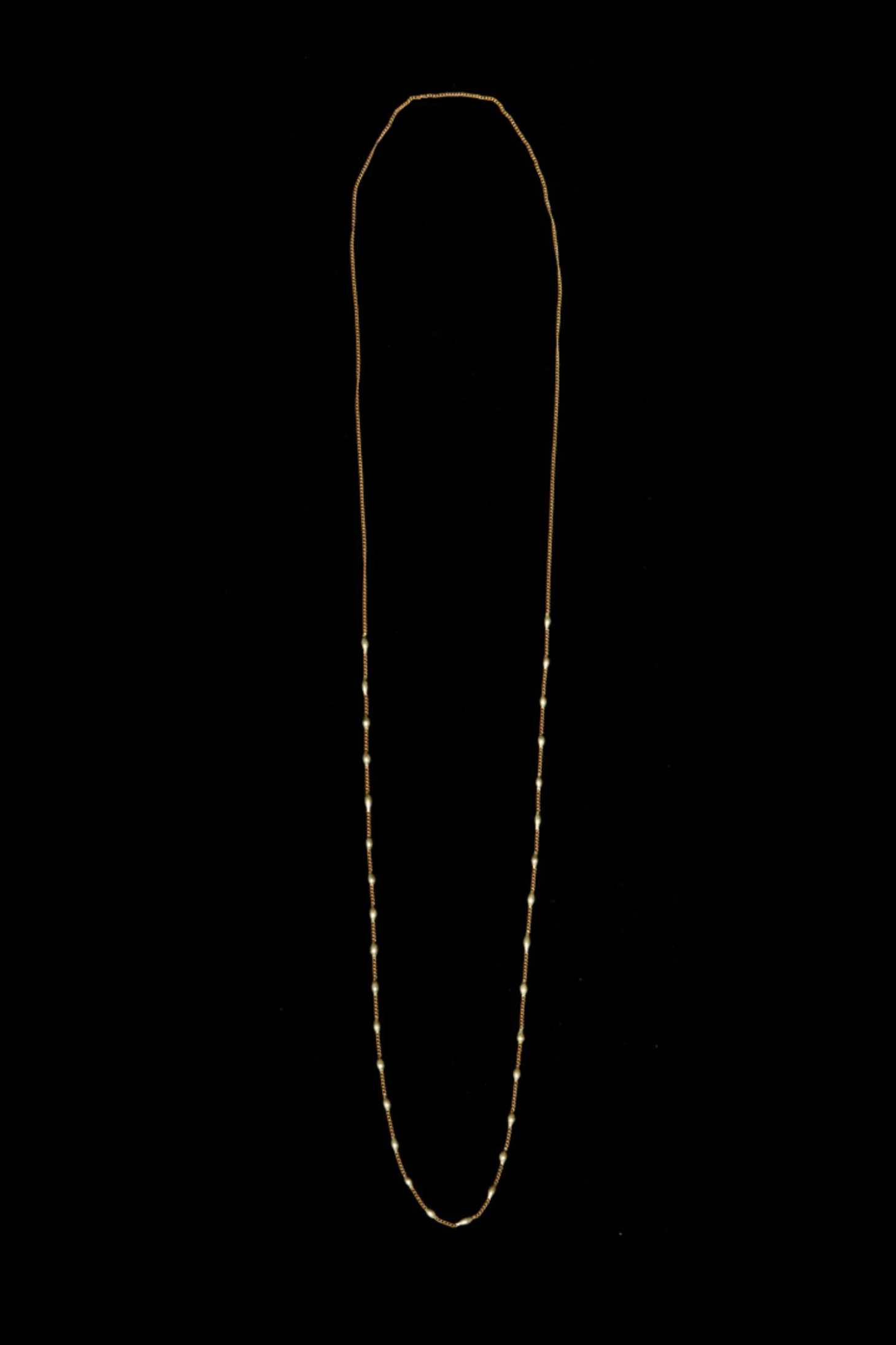 Bead Neck 1808, Brass Chain/Silver