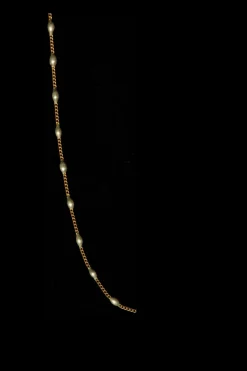 Bead Neck 1808, Brass Chain/Silver