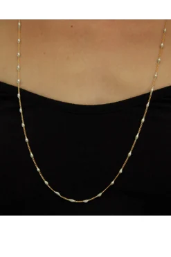 Bead Neck 1808, Brass Chain/Silver