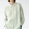 Bianca L/S Shirt, Mint Grey