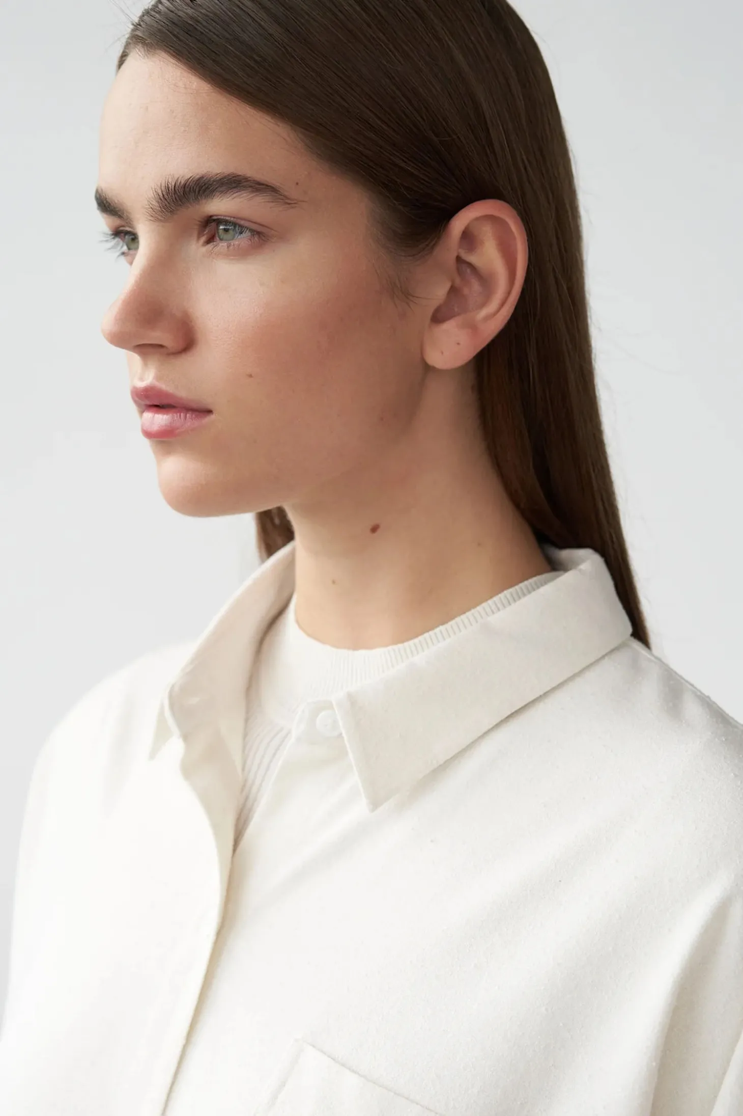 Bianca Pocket Shirt, Off White