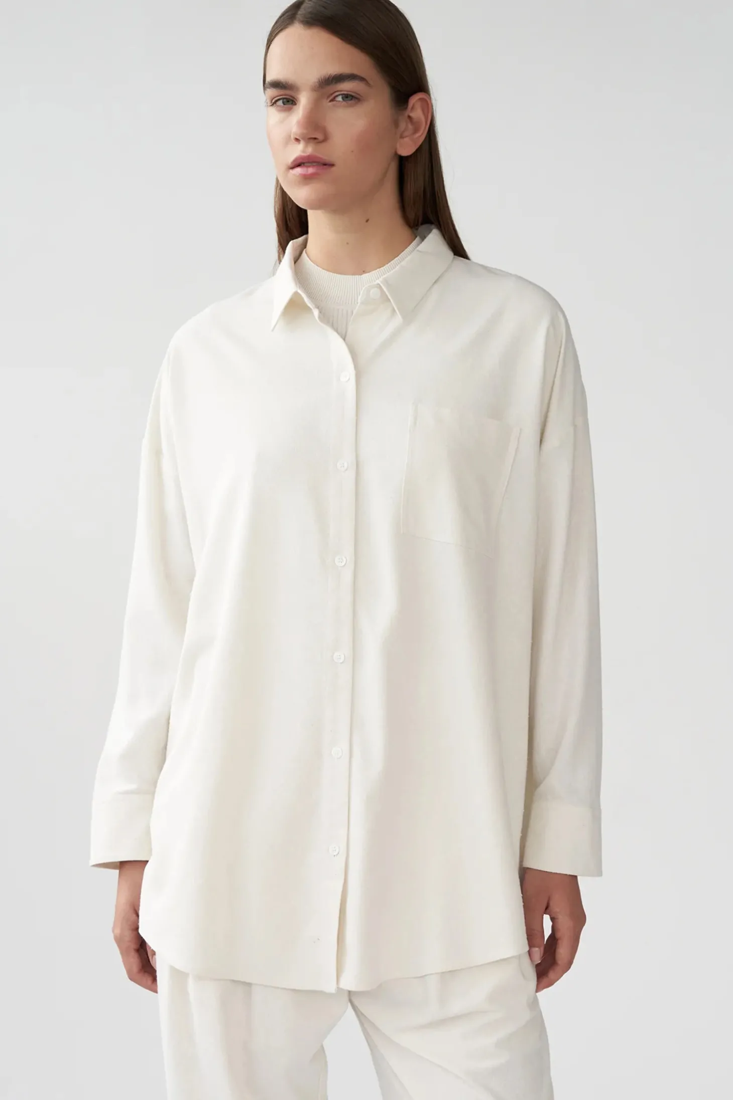 Bianca Pocket Shirt, Off White