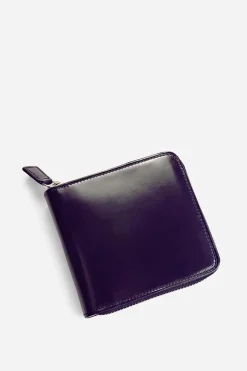 Bi-fold Wallet Zip, Prune 12