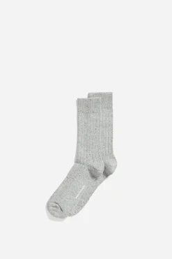 Bjarki Neps Socks, Light Grey Mel.