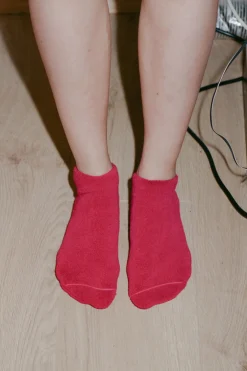 Buckle Ankle Socks, Cuan Pink