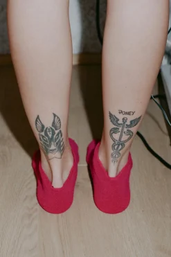 Buckle Ankle Socks, Cuan Pink