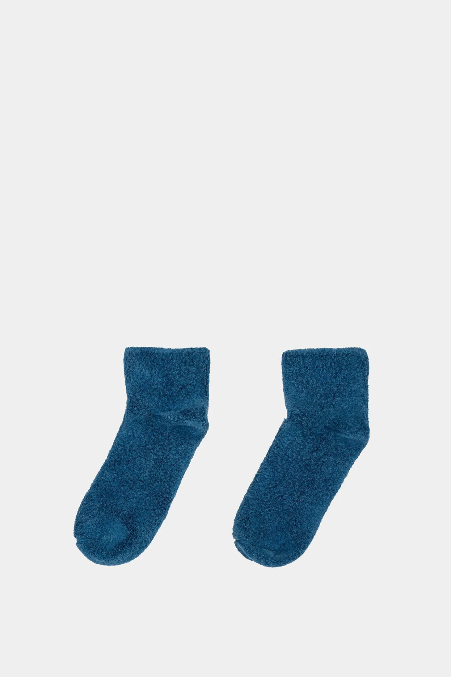 Buckle Ankle Socks, Dark Isatis Blue
