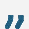 Buckle Ankle Socks, Mid Isatis Blue