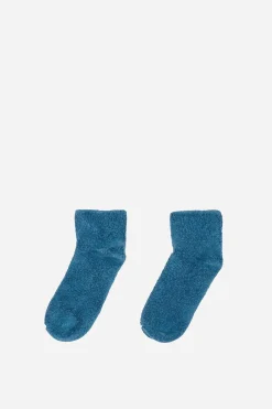Buckle Ankle Socks, Mid Isatis Blue