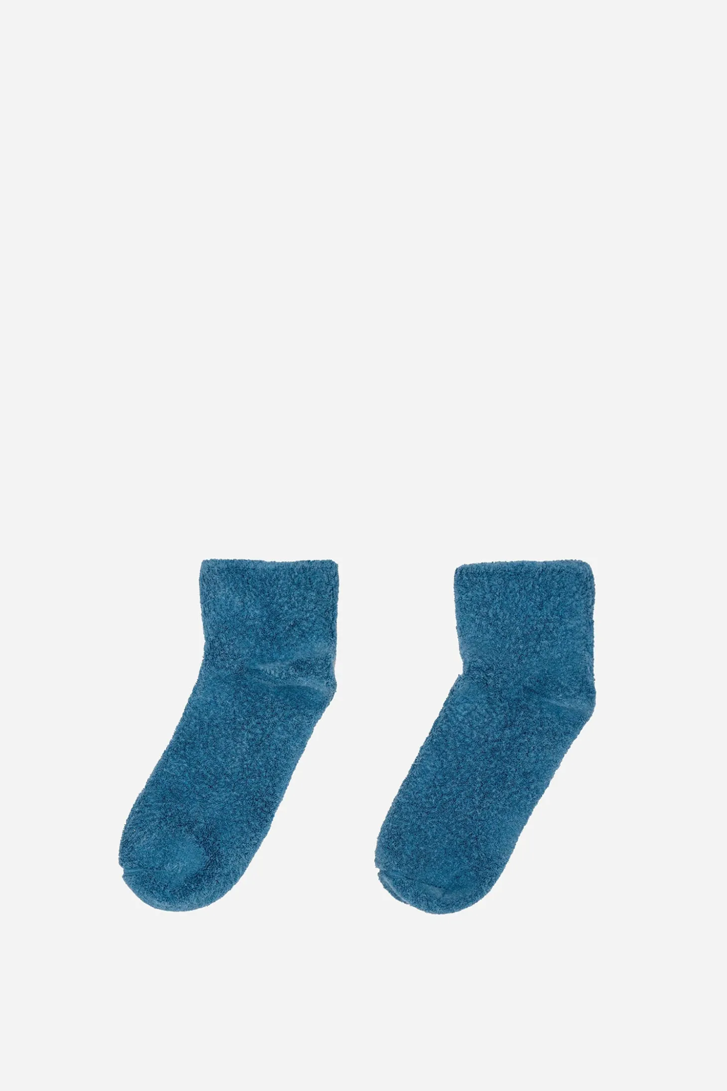 Buckle Ankle Socks, Mid Isatis Blue