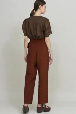 Buckle Pant, Bordeaux