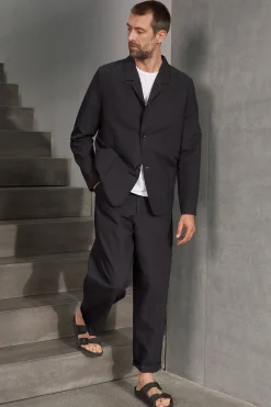 Carlo Trousers, Linen Black