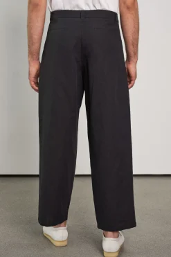 Carlo Trousers, Linen Black