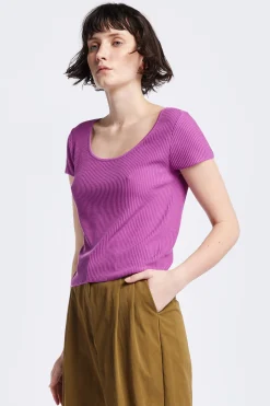 Celsius Knit T-Shirt, Fushia