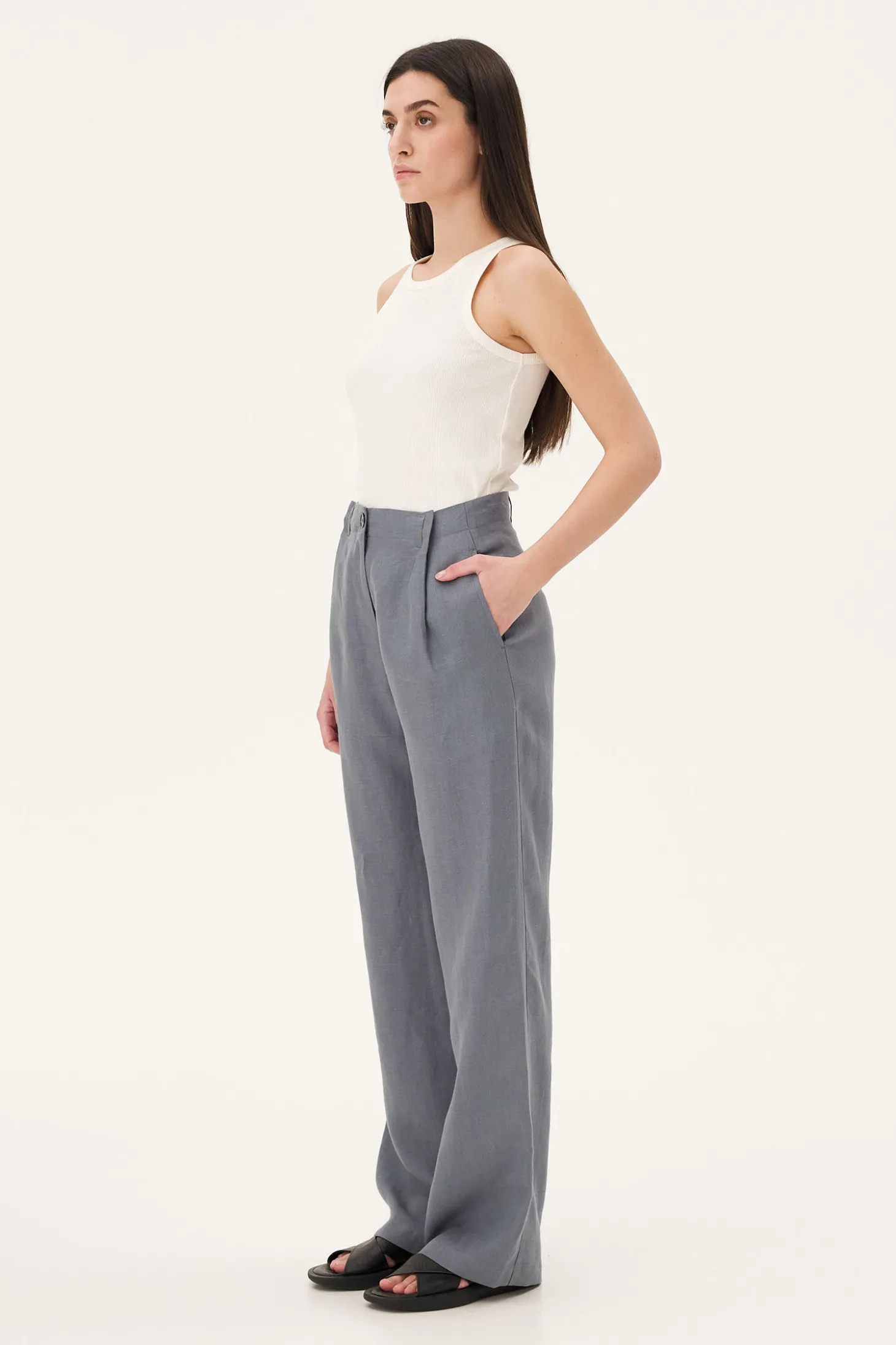 Coco Pants, Foggy Blue