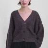 Cropped V-Neck Cardi 52, Taupe