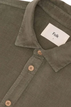 Direction Cord Shirt, Olive