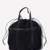 Drawstring Holdall, Lead Black