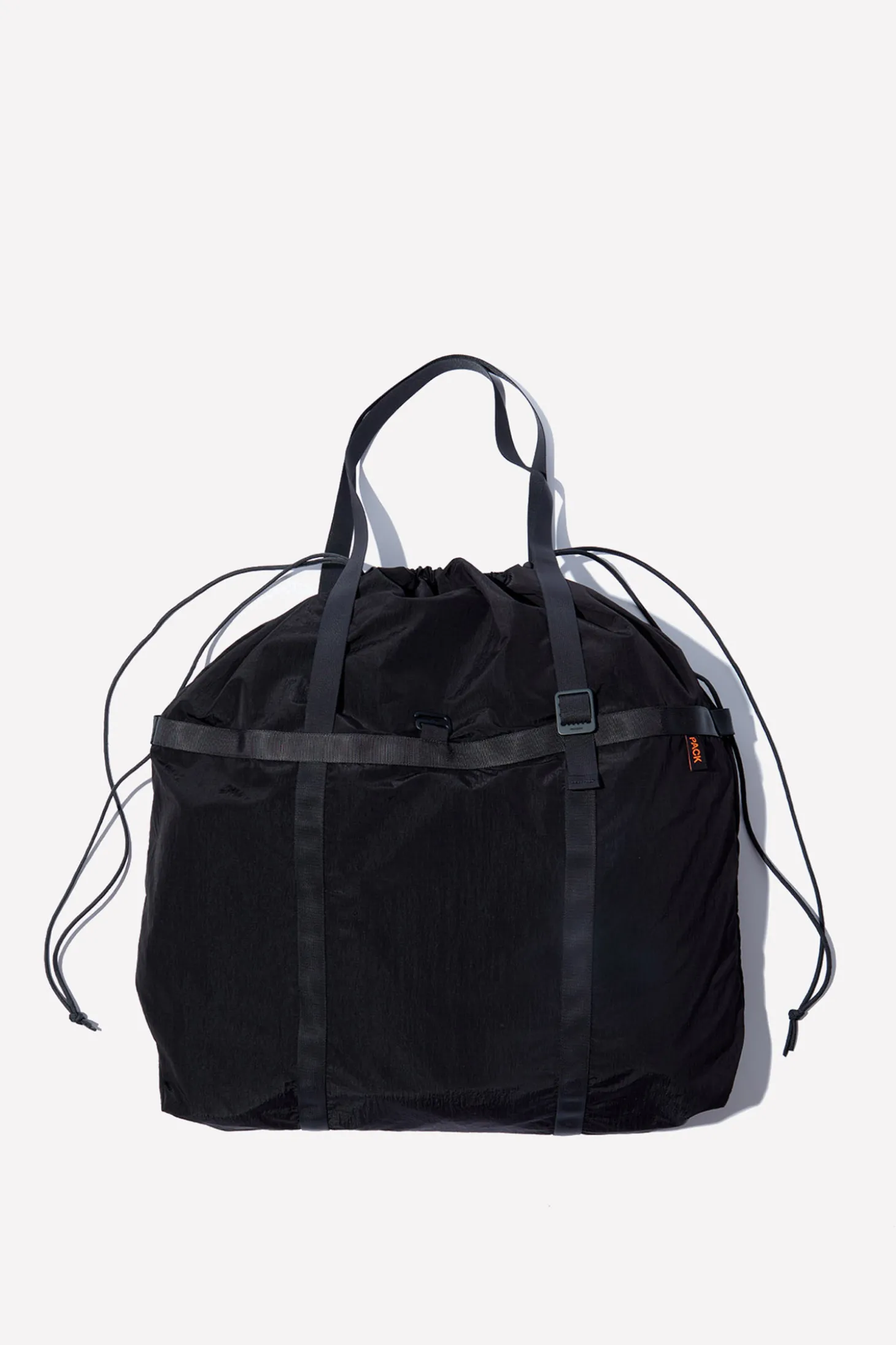 Drawstring Holdall, Lead Black