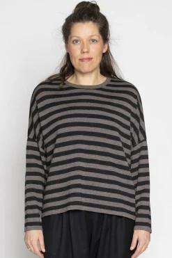 Edith Blouse OS, Deer/Coal