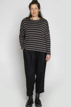 Edith Blouse OS, Deer/Coal