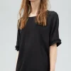 Elsa Fringe Tee, Black