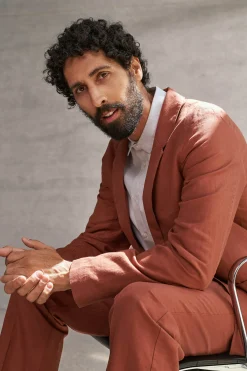 Enver Blazer, Linen Rust