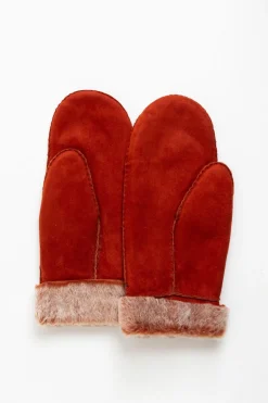 Fäustling Burgundy Snow