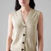 Fine Knitted Tank, Parchment