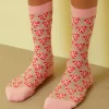 Flower Socks, Pink