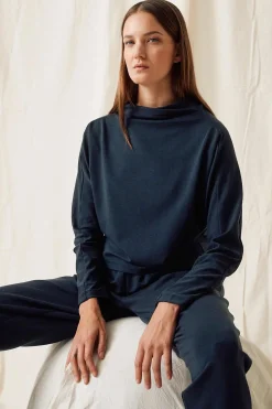 Formal Crop Sweater, Blue Note