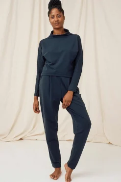 Formal Crop Sweater, Blue Note